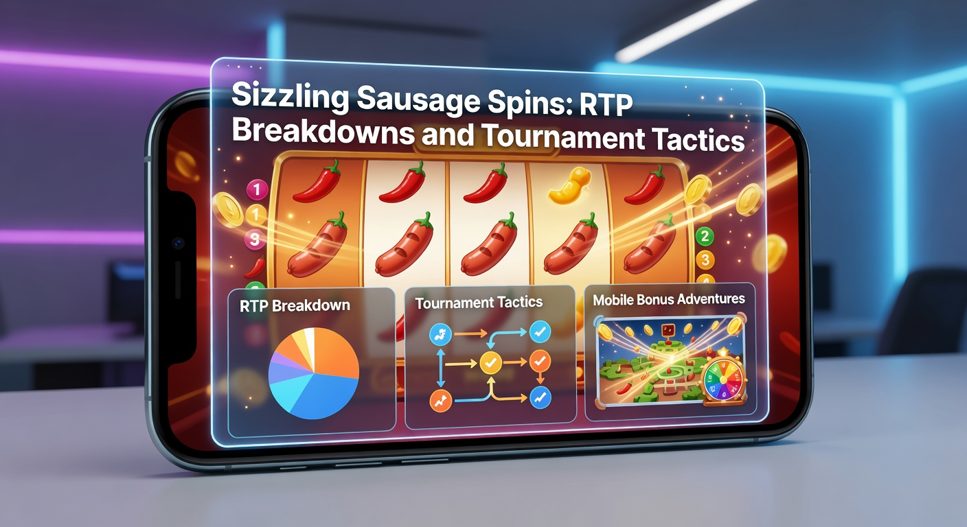 Turnier-Leaderboard von Sizzling Sausage Spins mit Top-Spielern und steigenden Jackpots auf einem Handy-Display