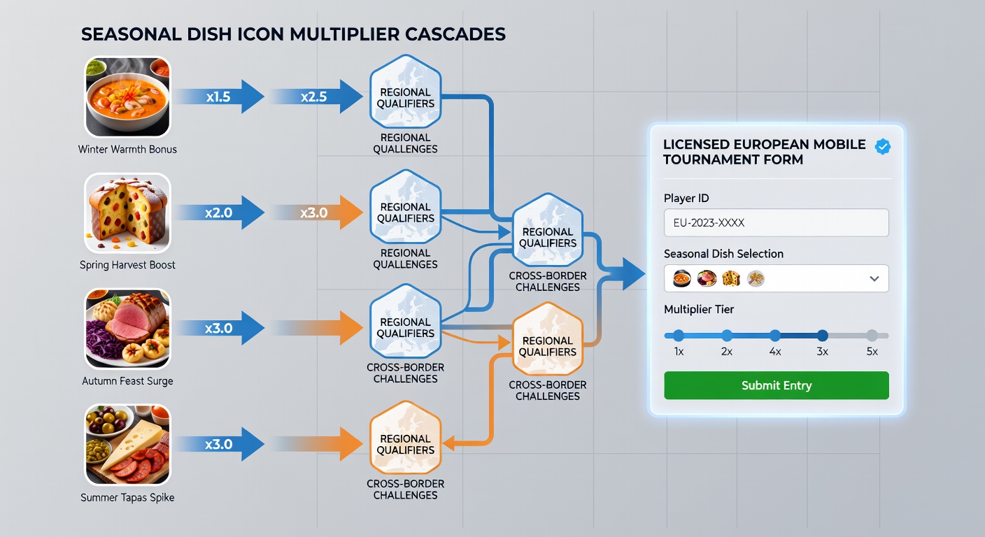 Analyse von Kaskadenmustern und saisonalen Icons in europäischen Gaming-Turnieren